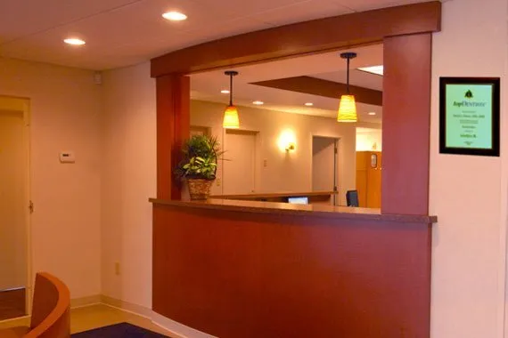 Reception desk at {PRACTICE_NAME}