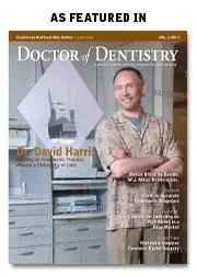 Dr. Harris on the cover of Doctor of Dentistry magazine